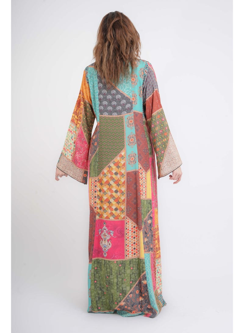 اكسا جلابية ميراج عصرية متعددة الألوان - Image 4