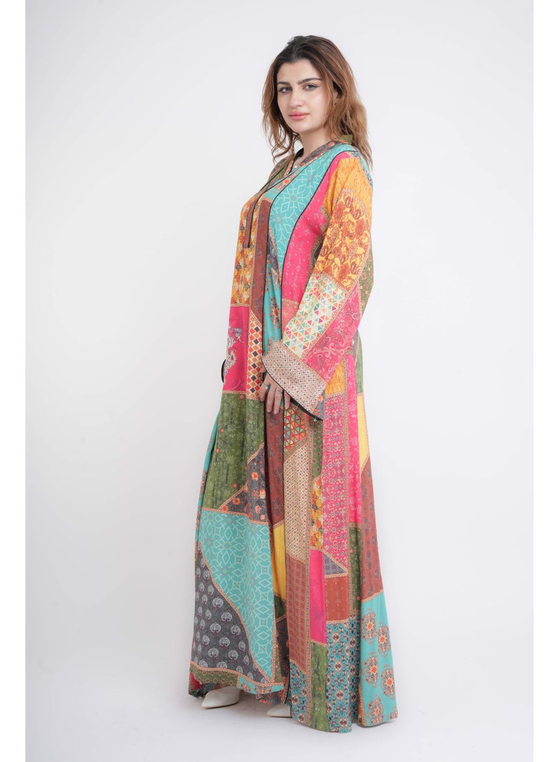 اكسا جلابية ميراج عصرية متعددة الألوان - Image 3