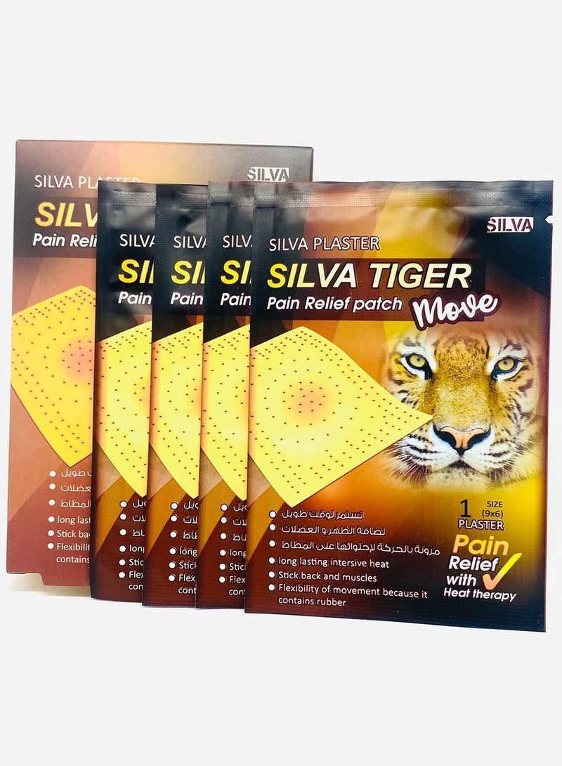 Silva Tiger Pain Relief Patch Move Long lasting Action 5 Patches - Image 1