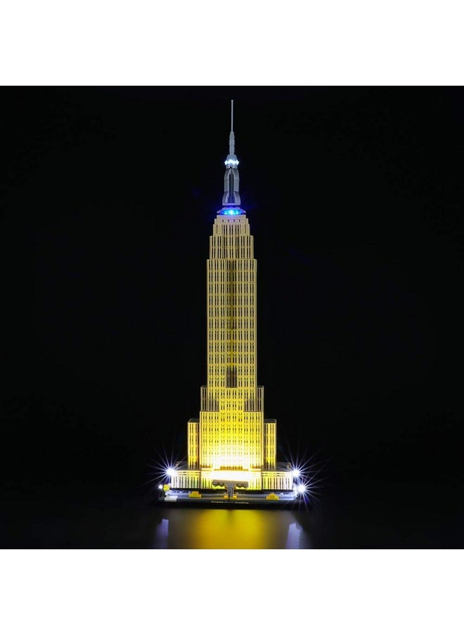 BRIKSMAX Briksmax Led Lighting Kit for Architecture Empire State Building - Compatible with Lego 21046 Building Blocks Model- Not Include The Lego Set  - Image 1