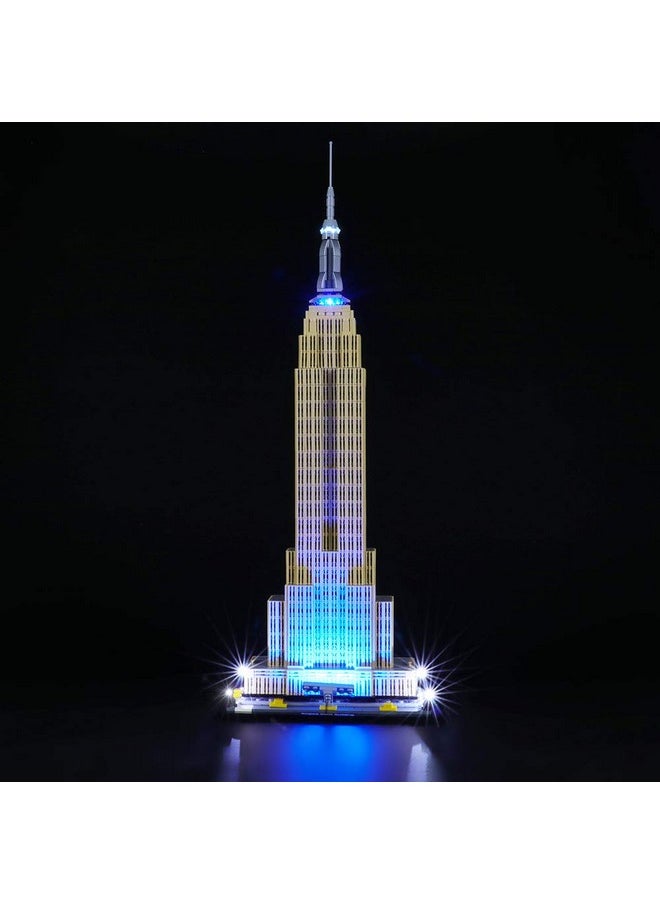BRIKSMAX Briksmax Led Lighting Kit for Architecture Empire State Building - Compatible with Lego 21046 Building Blocks Model- Not Include The Lego Set  - Image 2