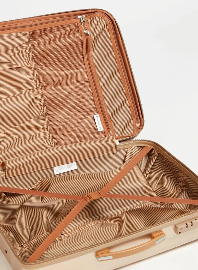 it Textured Hardcase Luggage Trolley Bag with Retractable Handle