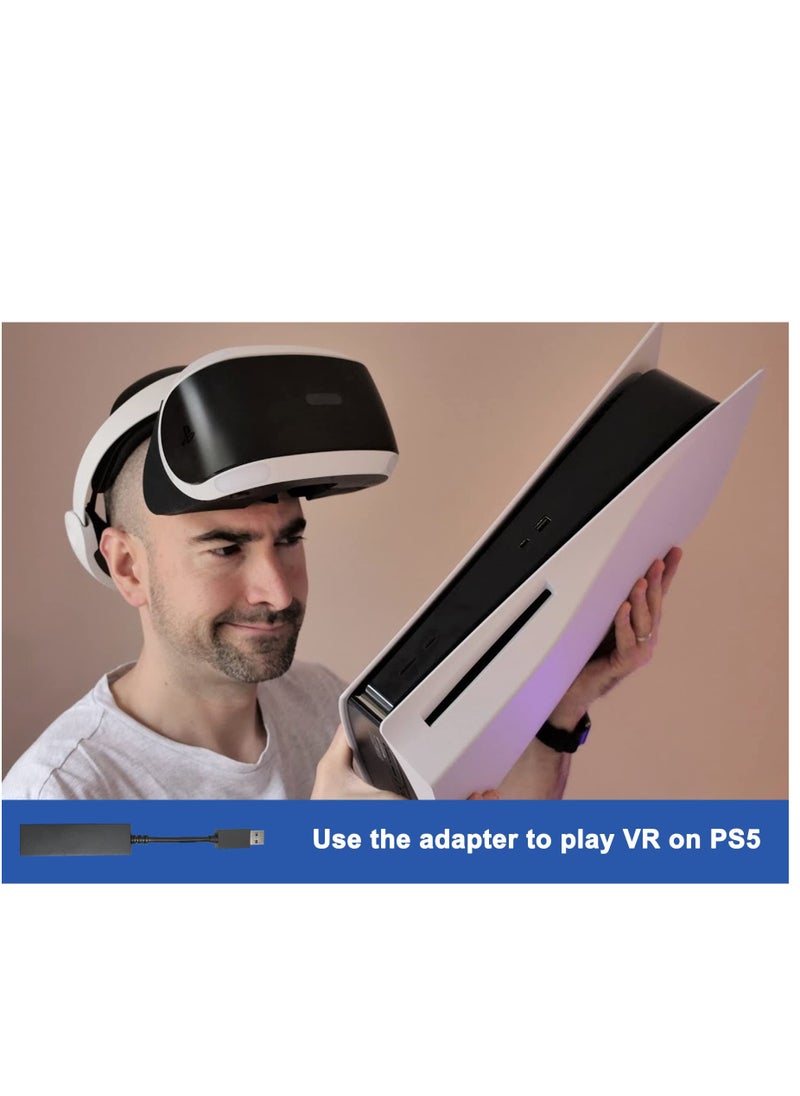 KASTWAVE - PSVR Camera Adapter, VR Adapter Cable for PS5 Controller, USB3.0 Male to Female Adapter, Game Console VR Somatosensory Accessories for Playstation 5 - Image 1