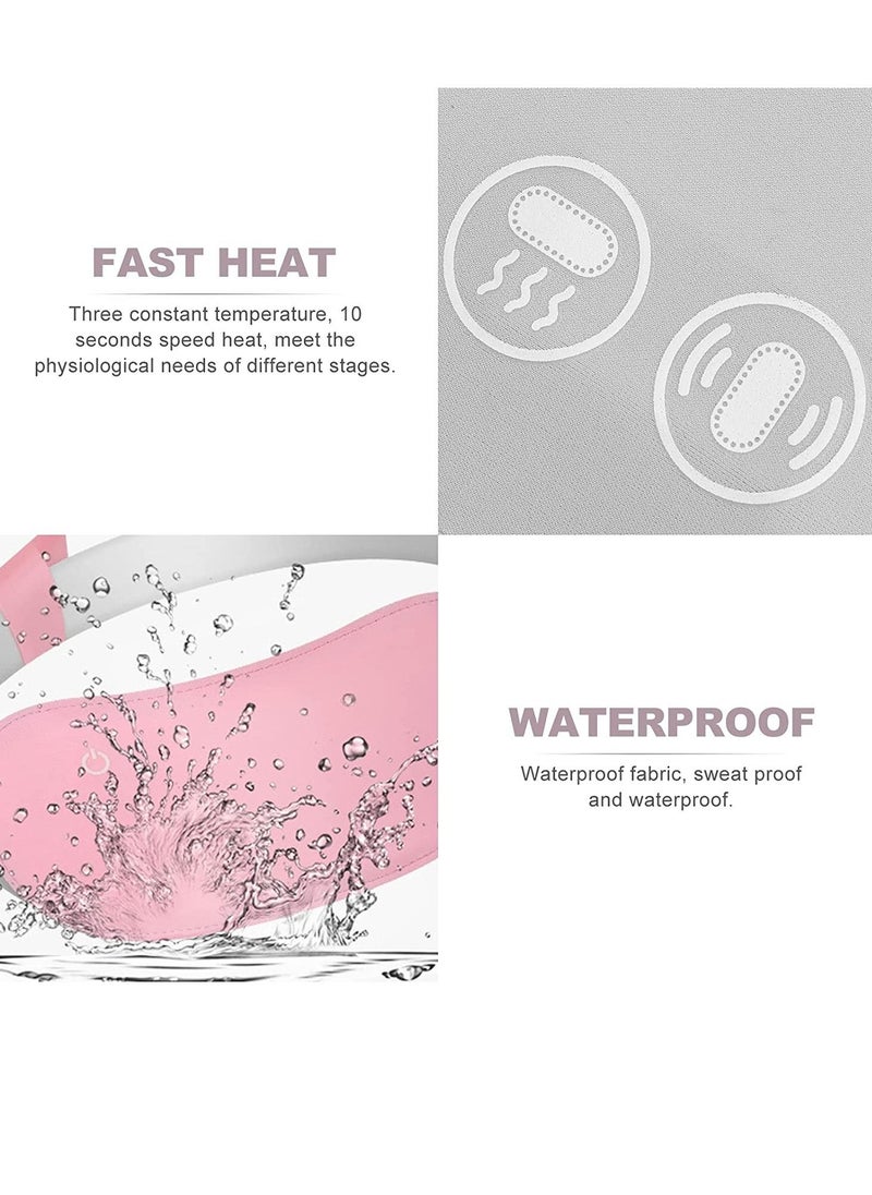 Captaintech Menstrual Heating Pad Waist Belt Massage Heating Belt for Women Girls Menstrual Period Back Belly Pain Relief  - Image 4
