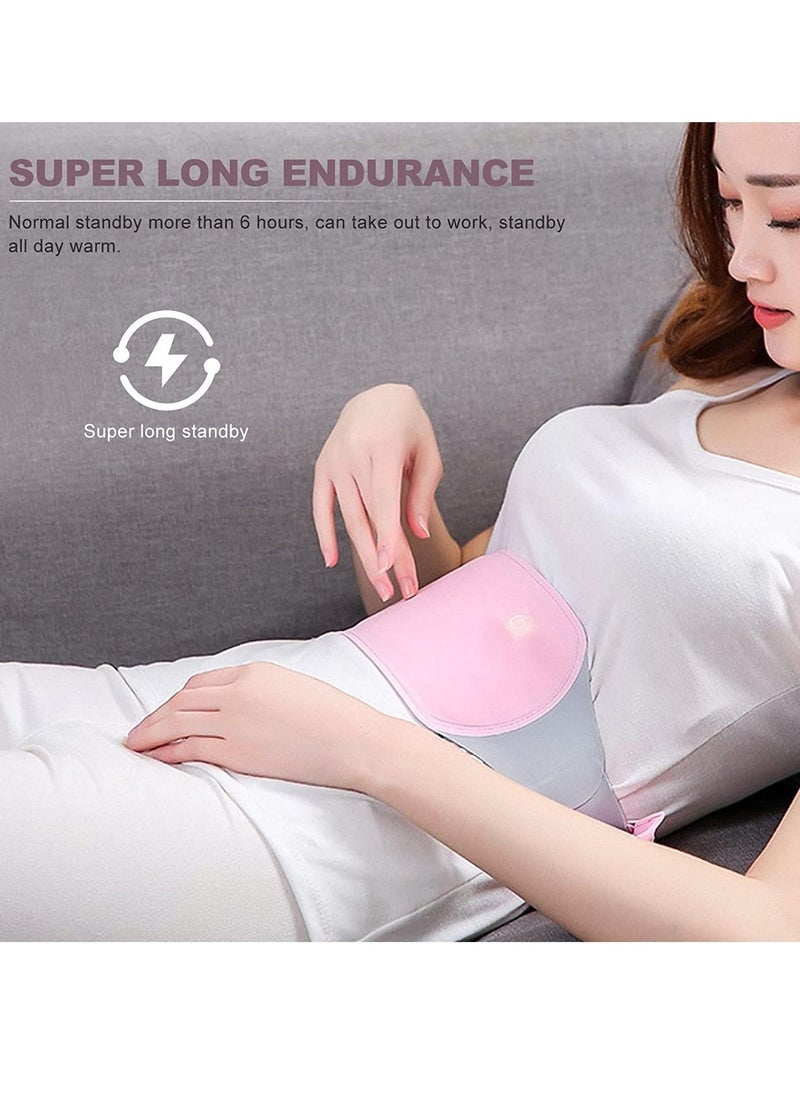 Captaintech Menstrual Heating Pad Waist Belt Massage Heating Belt for Women Girls Menstrual Period Back Belly Pain Relief  - Image 2