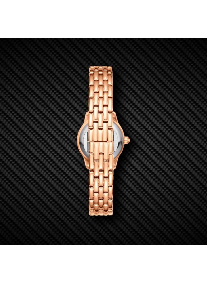 KENNETH SCOTT Women's Analog Display Watch With Rose gold Stainless Steel Strap - K25511-RBKW  - Image 5