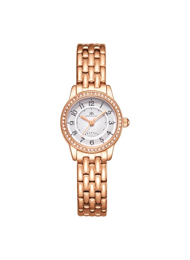 KENNETH SCOTT Women's Analog Display Watch With Rose gold Stainless Steel Strap - K25511-RBKW  - Image 1