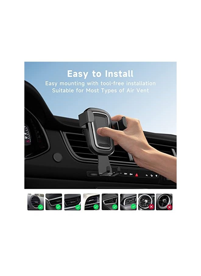 Yamdrok - Car Phone Mount Air Vent Cell Phone Holder Adjustable Car Cradle Universal for Cellphones Easy installation Auto Lock Compatible with iPhone Samsung Huawei All Smartphones - Image 1