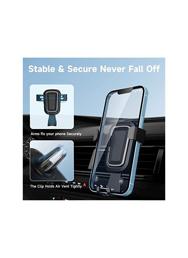 Yamdrok - Car Phone Mount Air Vent Cell Phone Holder Adjustable Car Cradle Universal for Cellphones Easy installation Auto Lock Compatible with iPhone Samsung Huawei All Smartphones - Image 1
