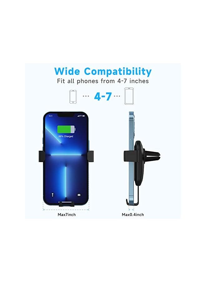 Yamdrok - Car Phone Mount Air Vent Cell Phone Holder Adjustable Car Cradle Universal for Cellphones Easy installation Auto Lock Compatible with iPhone Samsung Huawei All Smartphones - Image 1