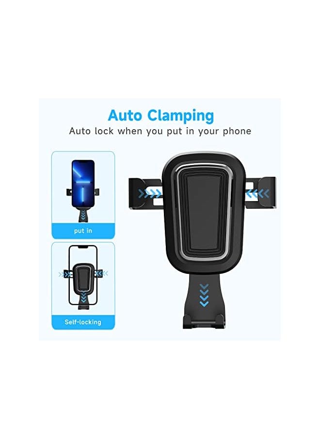 Yamdrok - Car Phone Mount Air Vent Cell Phone Holder Adjustable Car Cradle Universal for Cellphones Easy installation Auto Lock Compatible with iPhone Samsung Huawei All Smartphones - Image 1