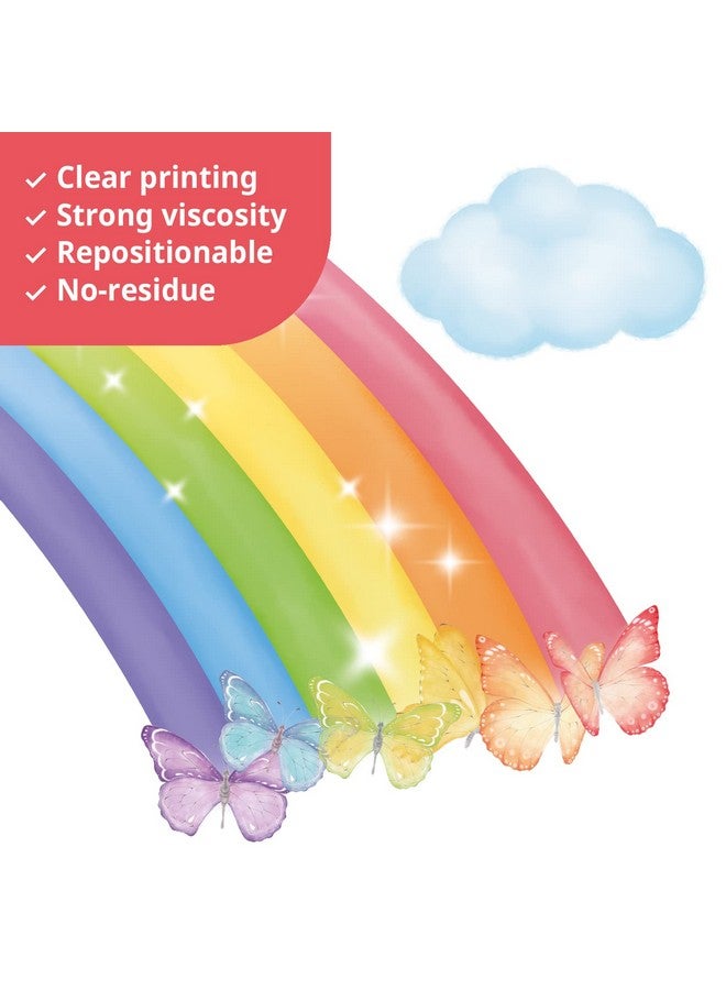 DECOWALL SG2-2309 Rainbow and Unicorn Wall Stickers Rainbow Kids Colorful Decals Removable for Girls Nursery Bedroom Living Room Art Home Decor Decoration Toddler Little Princess Childrens Party - Image 4
