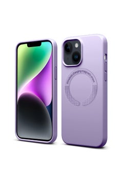 Apple iPhone 14 Plus Liquid Silicone Magsafe Case Cover -  Light Purple