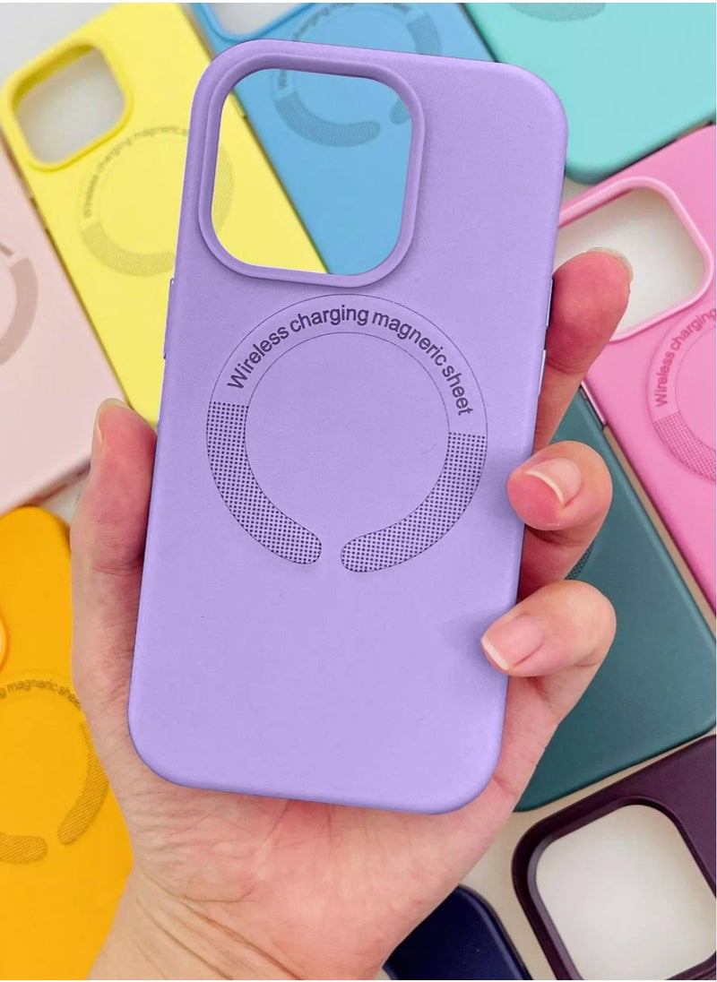 Techie - Apple iPhone 14 Plus Liquid Silicone Magsafe Case Cover -  Light Purple - Image 1