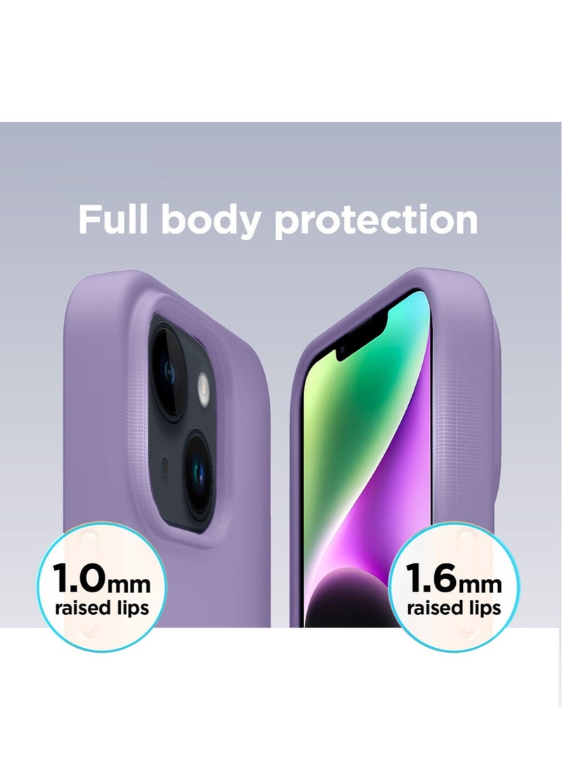 Techie - Apple iPhone 14 Plus Liquid Silicone Magsafe Case Cover -  Light Purple - Image 1