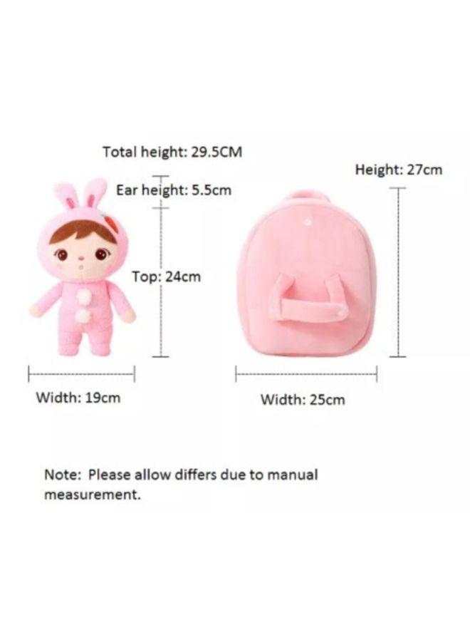 Super Soft Rabbit Plush Backpack with Detachable Doll â€“ A Colorful Gift for Kids, Perfect for School and Playtime - Image 4