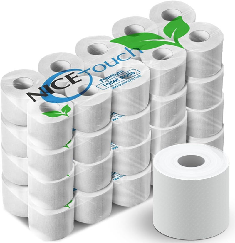 NICE Touch لفائف المرحاض المنقوشة 2 طبقة - 7200 ورقة - Image 1