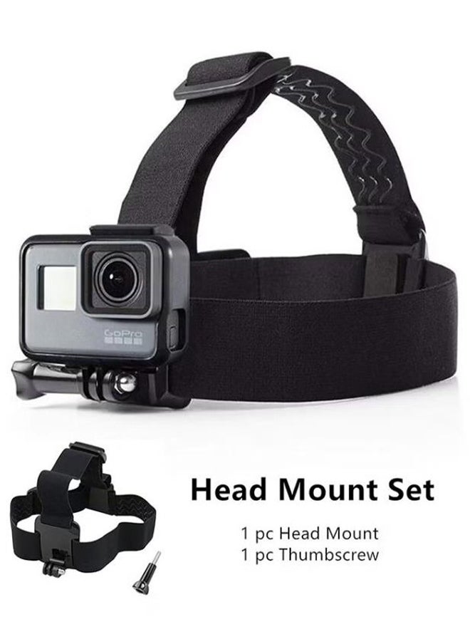 Chest Mount Harness Chesty Vest Head Mount Strap for Action Camera Compatible with GoPro Hero 11/ 10/ 9/ 8/ Max/ Go Pro Hero 7/ 6/ 5/ 4/ Session/ 3+/ 3/ Hero (2018)/ Fusion/ DJI Osmo/ AKASO  - Image 5