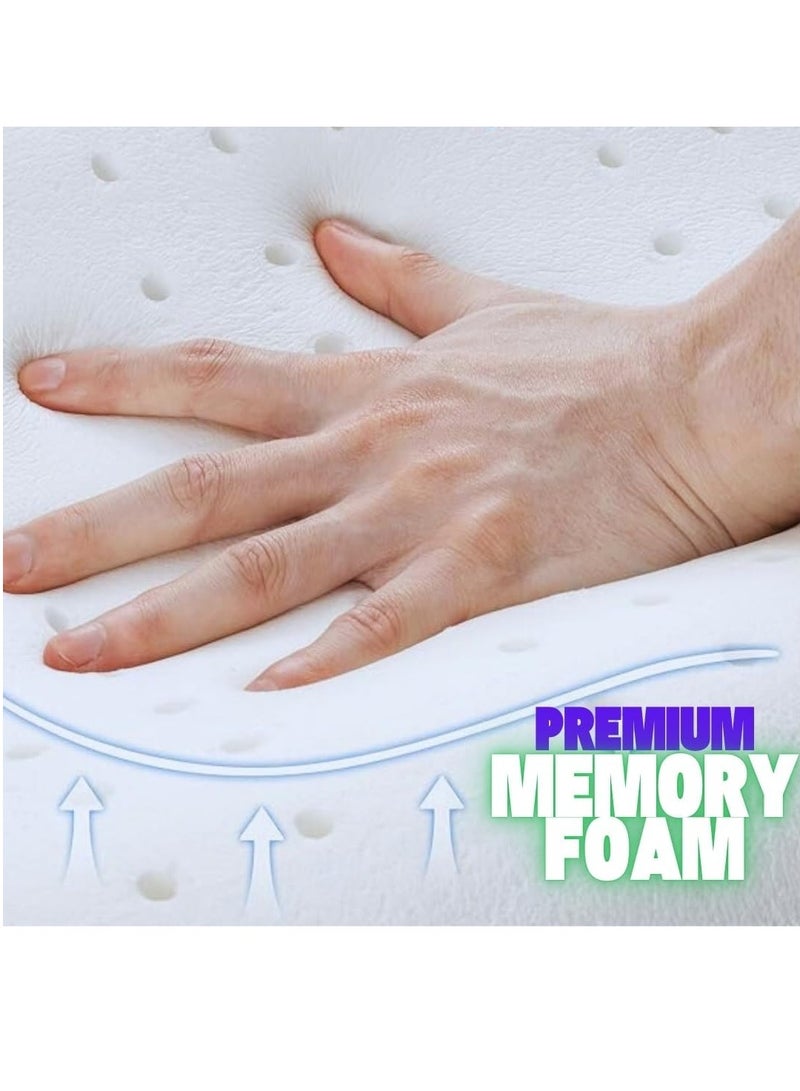 Memory Foam Bed Pillow – Ergonomic Neck Support with Rebound Technology for Pain Relief - Image 2