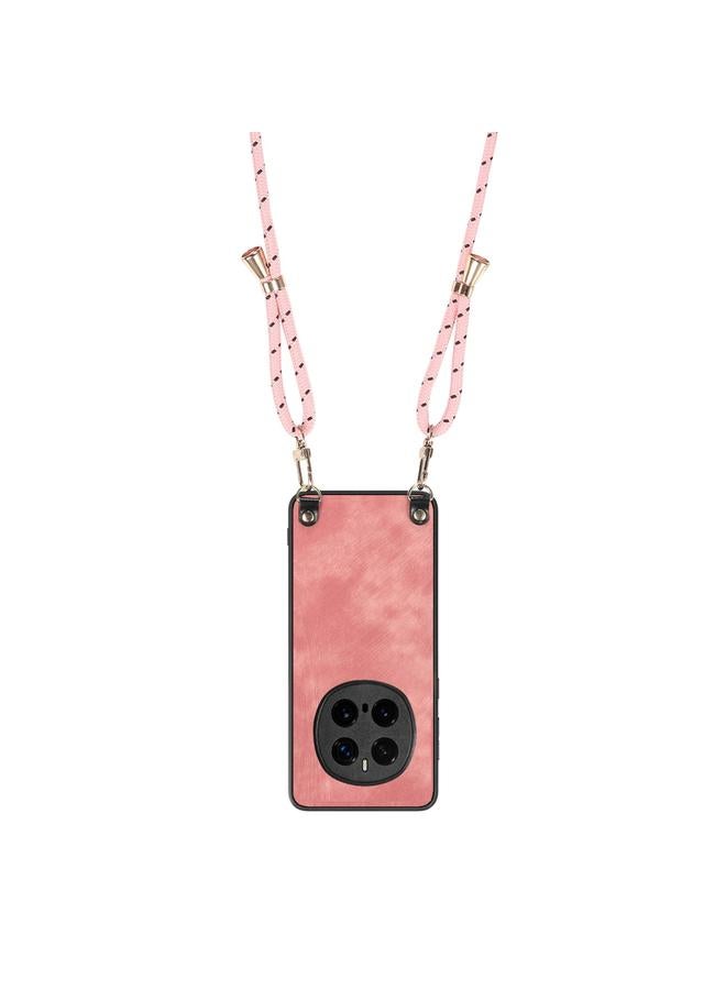 erorex Case For Honor Magic7 Pro Vintage Leather PC Back Cover Phone Case with Crossbody Strap - Image 3