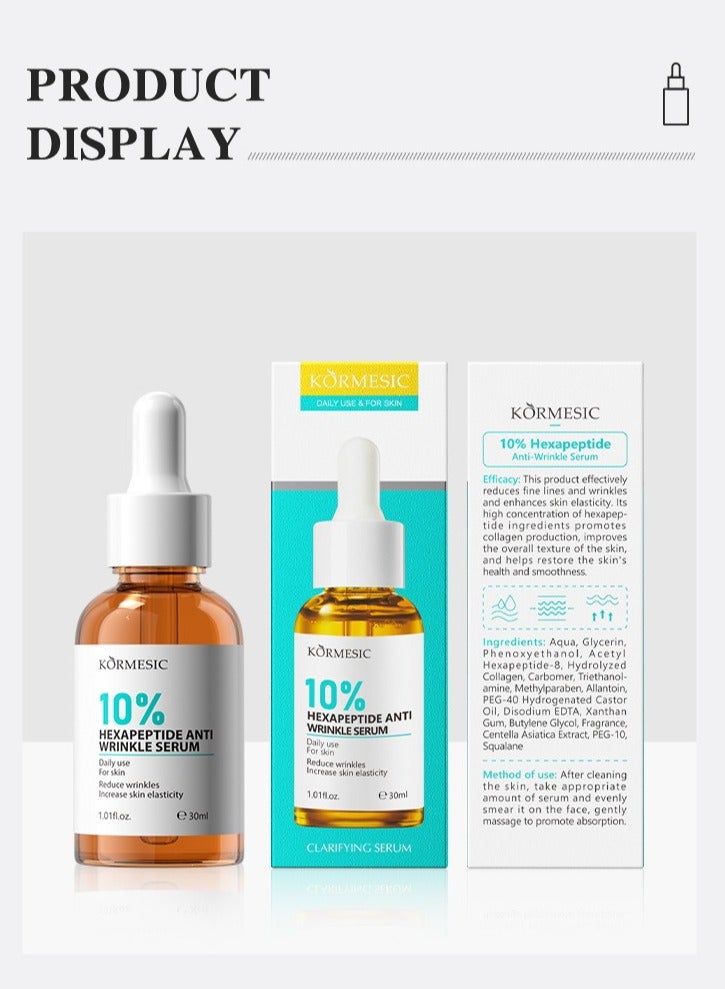 Kormesic 10٪ أسيتيل هيكساببتيد مصل-مضاد للشيخوخة وتقوية 30ml - Image 1