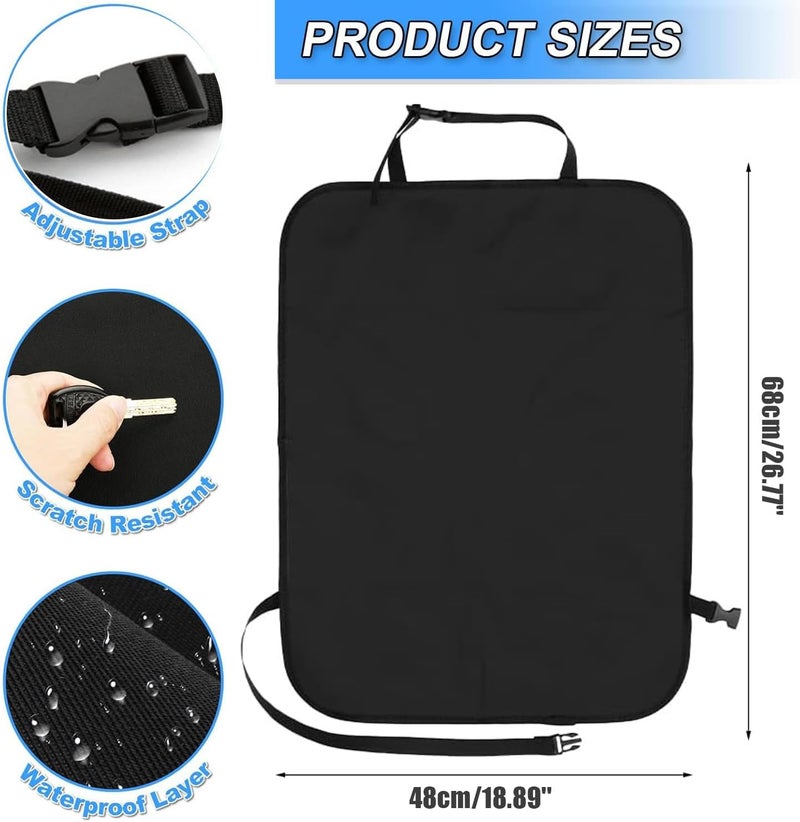 Norhogo 2 pcs Universal Waterproof Back Seat Protector with Adjustable Buckle - Image 2