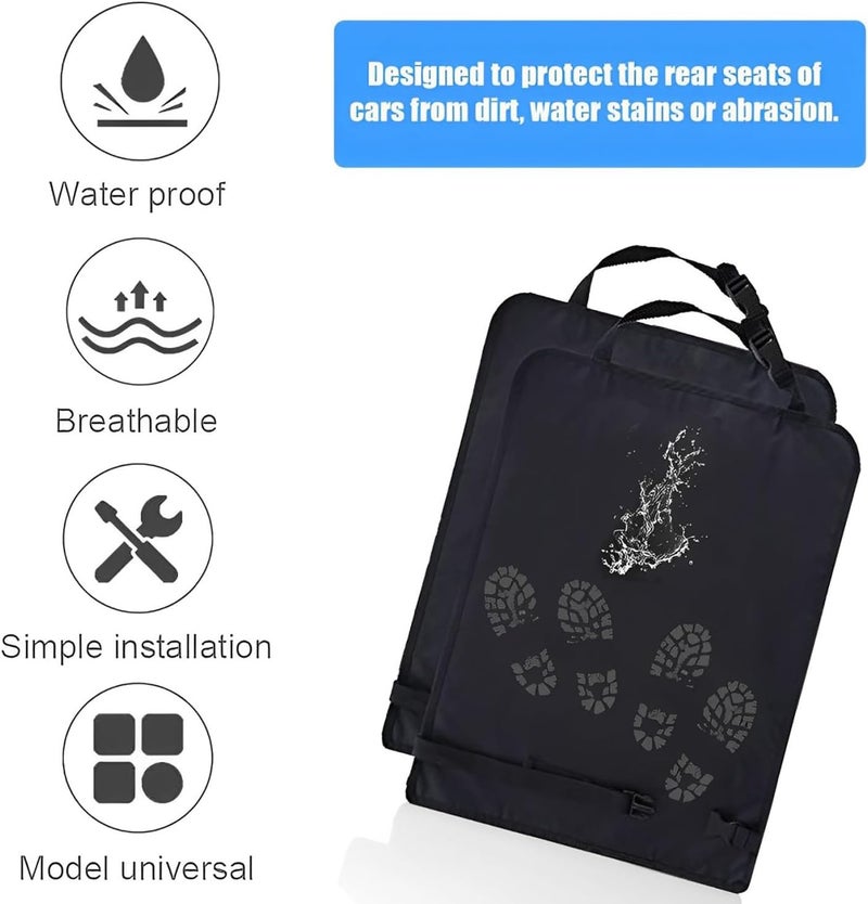 Norhogo 2 pcs Universal Waterproof Back Seat Protector with Adjustable Buckle - Image 3