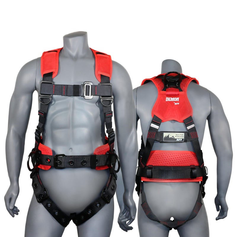 AFP Demon Fall Protection Comfortable Safety Harness OSHAANSI PPE Harness for Men Construction Safety Harness Fall Protection Kit