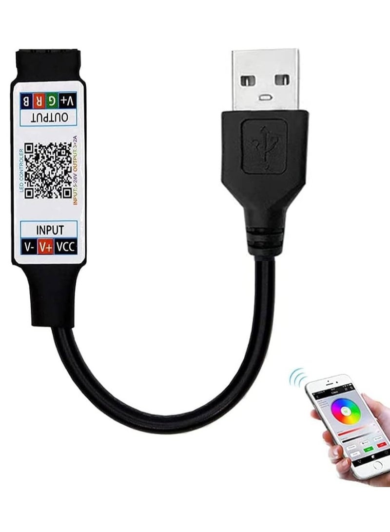 Wireless RGB LED  Mobile Phone Bluethooth Strip Light Controller - Image 4
