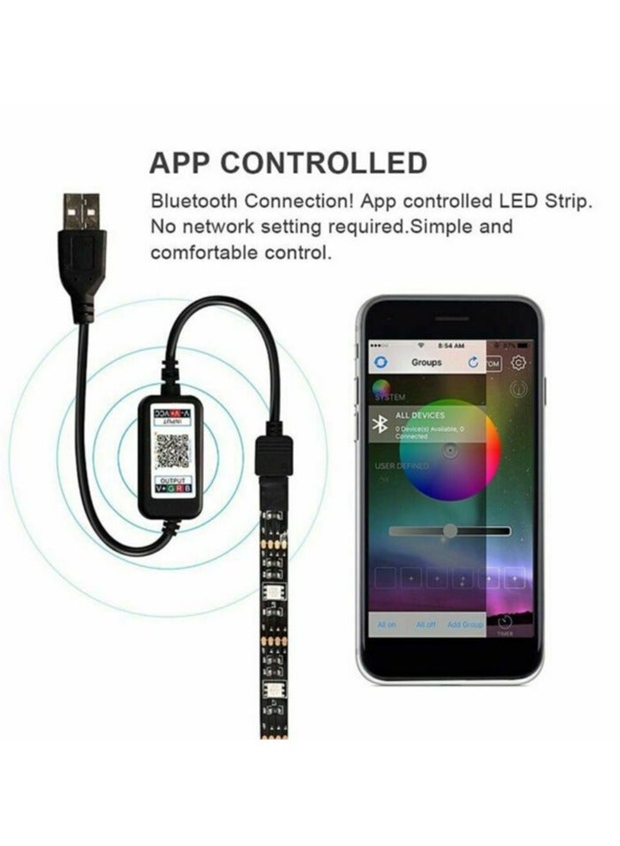 Wireless RGB LED  Mobile Phone Bluethooth Strip Light Controller - Image 1