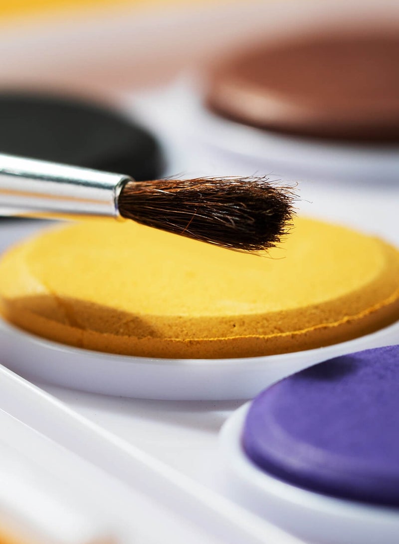 Deli 12-Colour Watercolour Paint With Brush - Image 3