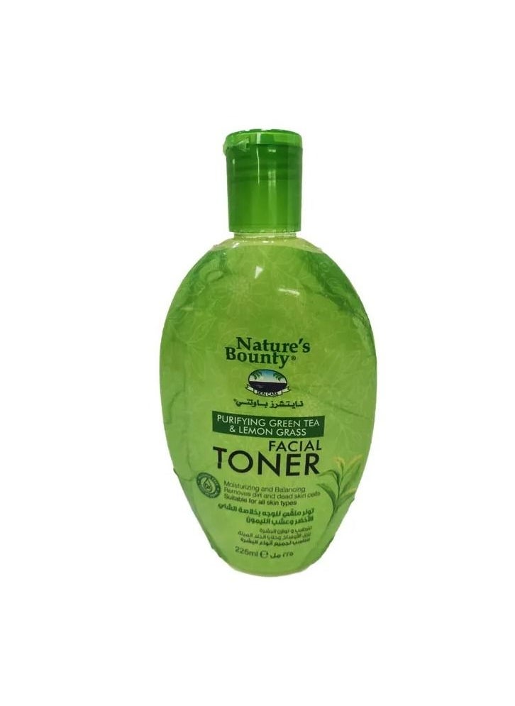 NATURE'S BOUNTY NATURE'S BOUNTY Green Tea & Lemongrass Facial Toner – Refreshing Toner for Balanced, Clear Skin, 225ml 