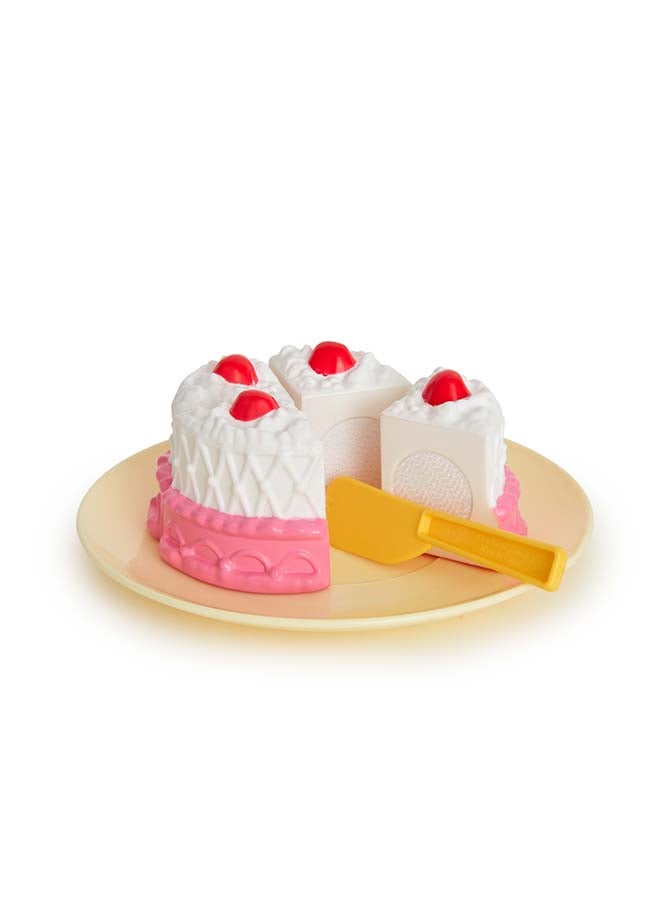 CASDON 36-Piece Tea Set: Colorful Playset With Teapot, Milk Jug, Cups, Saucers, Cake, And More. Suitable For Preschool Toys, For Children Aged 3+ - Image 4