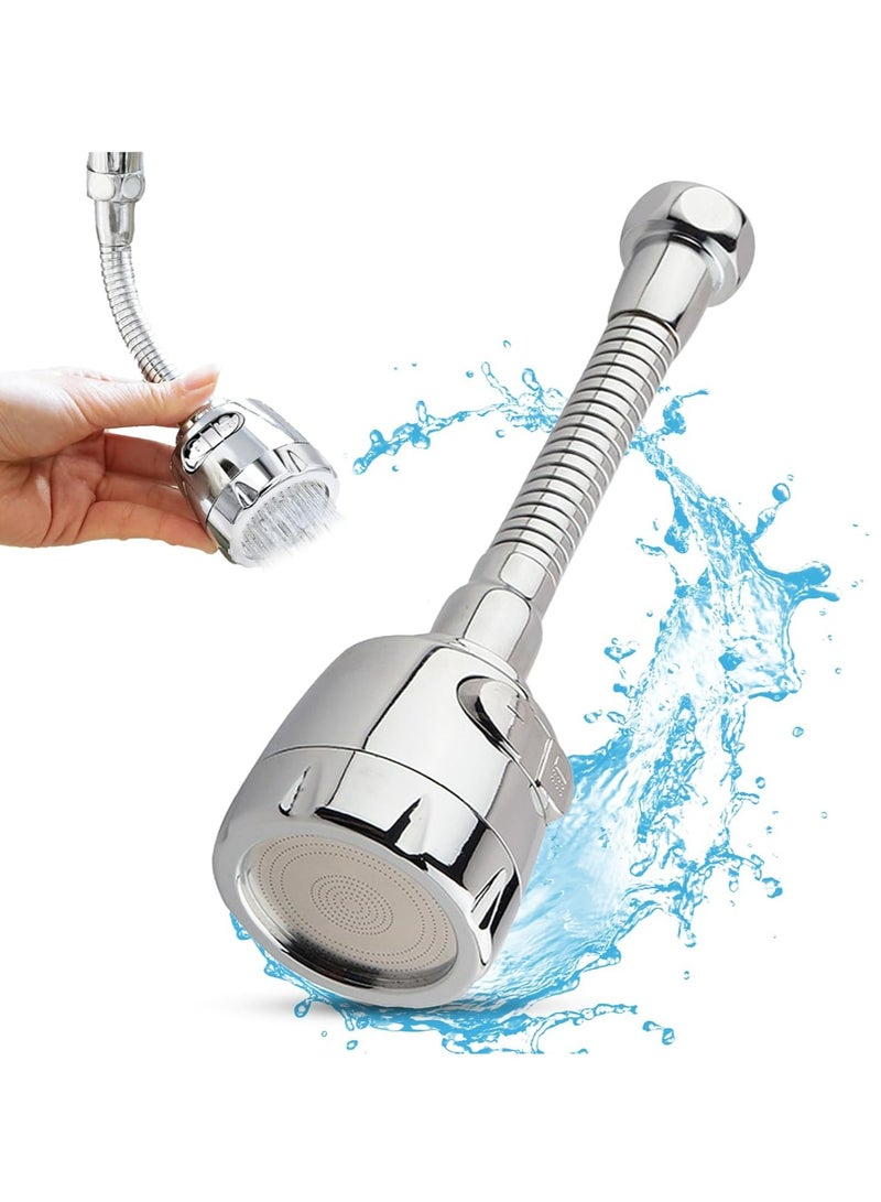 إسكدنيا ملحق طفرة تمديد الصنبور 360 درجة مرن ممتد للحوض الصغير في المطبخ مُدَخِلُ الهواءِ للماءِ - Image 1