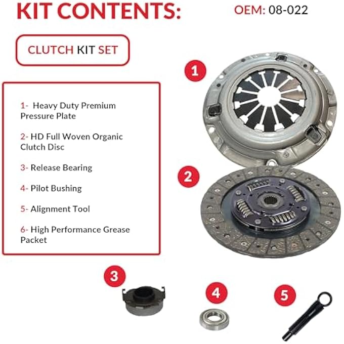 ريحني مجموعة القابض الجنوبية الشرقية متوافقة مع سيفيك ديلسول أكيورا إل دي إكس إكس جي إكس إكس ريفيرب فيو إكس سي إس إس إي 19922005 15 لتر 16 لتر 17 لتر 17 لتر غاز SOHC طبيعي السحب D15 D16 D17 08022 - Image 4