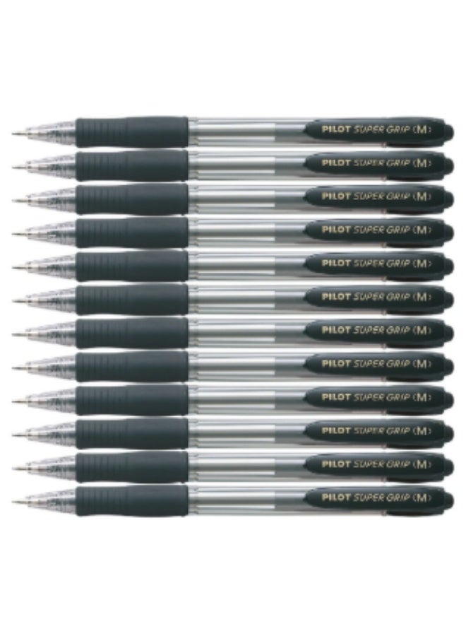 Pilot Super Grip Dry Gel Pen Black 1, 12 Pens - Image 2
