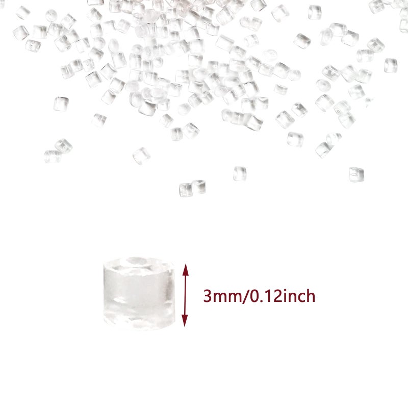 Zalaxt Fakes Ice Cubes, Tiny Fake Ice, Assorted Acrylic Ice Rocks 3 mm 0.98 Pound Clear, Plastic Ice Cubes Miniatures Dollhouse Accessories 440g - Image 4