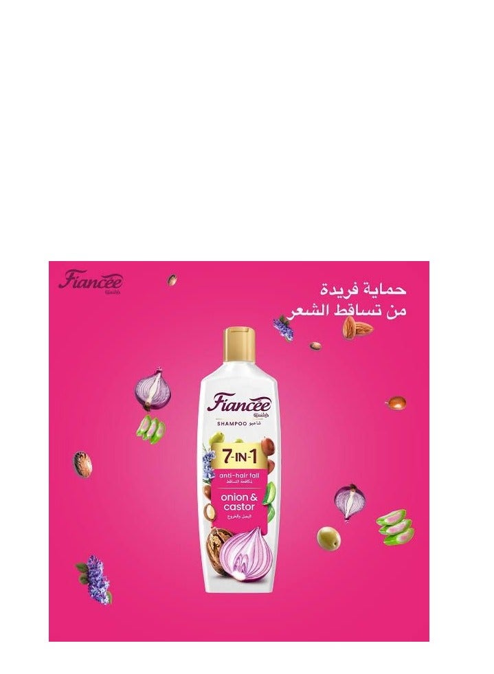 فيانسيه شامبو  فيانسيه 7 في 1 ضد تساقط الشعر بالبصل والخروع 170 مل - Image 4