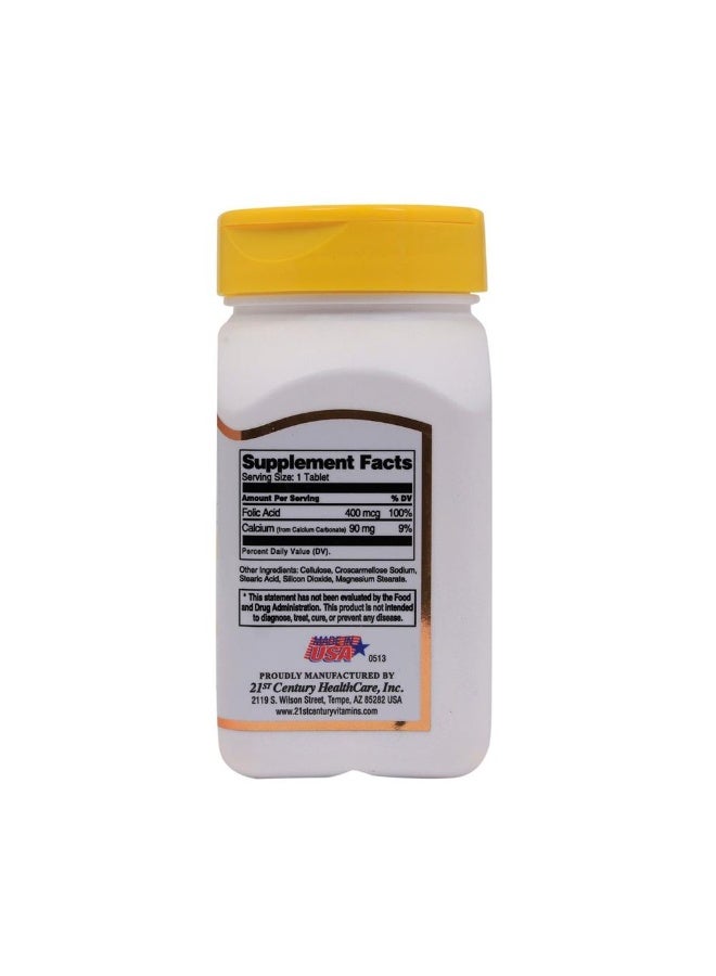 21st Century Folic Acid 400mcg 250 Tablets - Image 2