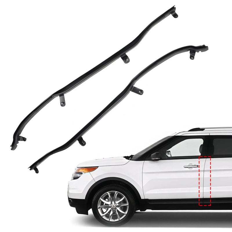 HocvrlX Weather Strip for Door Seal Stripping Compatible with Ford Explorer 2011 2012 2013 2014 2015 2016 2017 2018 2019 BB5Z7825324B BB5Z7825325B - Image 2