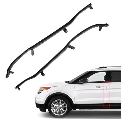 HocvrlX Weather Strip for Door Seal Stripping Compatible with Ford Explorer 2011 2012 2013 2014 2015 2016 2017 2018 2019 BB5Z7825324B BB5Z7825325B - Image 1