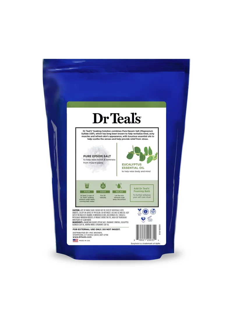 دكتور تيل Dr Teal's Epsom Bath Salt - Eucalyptus&Spearmint 450g