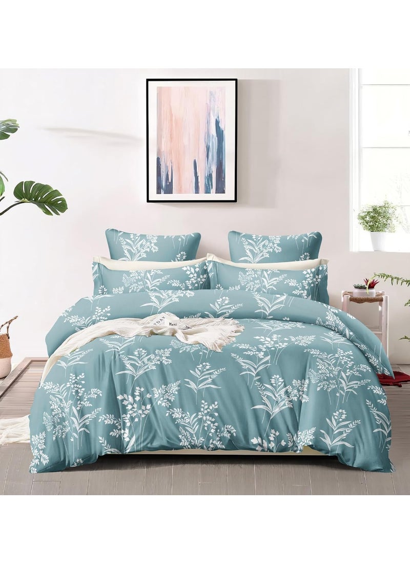 BREVARD BREVARD Glace Cotton Single Duvet CoverRajai CoverBlanket Cover with Zipper 60x90 Inches Blue 