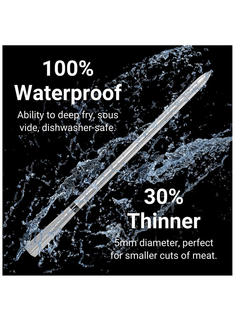 MEATER ميتر برو: مقياس حرارة اللحم الذكي اللاسلكي بلوتوث | مقاومة حرارة حتى 1000°F | مدى طويل | دقة معتمدة | للشواء، الفرن، الشواية، المدخن، القلاية الهوائية، القلاية العميقة | أكثر من 50 وصفة في التطبيق - Image 5