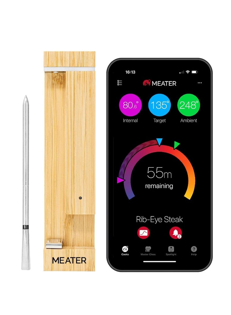 MEATER ميتر برو: مقياس حرارة اللحم الذكي اللاسلكي بلوتوث | مقاومة حرارة حتى 1000°F | مدى طويل | دقة معتمدة | للشواء، الفرن، الشواية، المدخن، القلاية الهوائية، القلاية العميقة | أكثر من 50 وصفة في التطبيق - Image 1