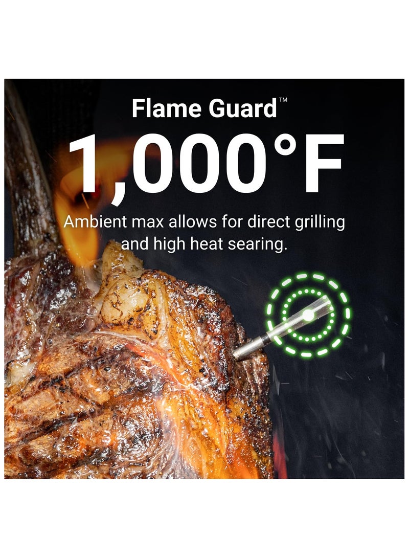 MEATER ميتر برو: مقياس حرارة اللحم الذكي اللاسلكي بلوتوث | مقاومة حرارة حتى 1000°F | مدى طويل | دقة معتمدة | للشواء، الفرن، الشواية، المدخن، القلاية الهوائية، القلاية العميقة | أكثر من 50 وصفة في التطبيق - Image 2