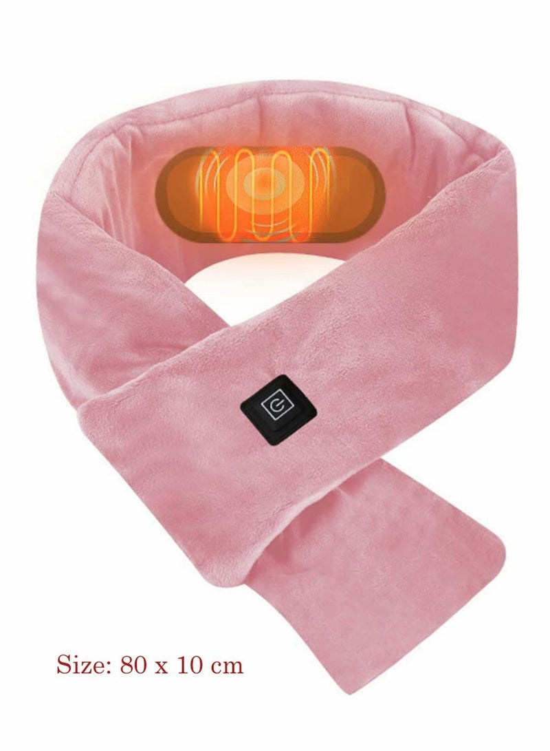 نيبمينينت وشاح التدفئة قابلاً للتسخين وشاحًا في الهواء الطلق المشي لمسافات طويلة ، طول 80 سم وردي - Image 4