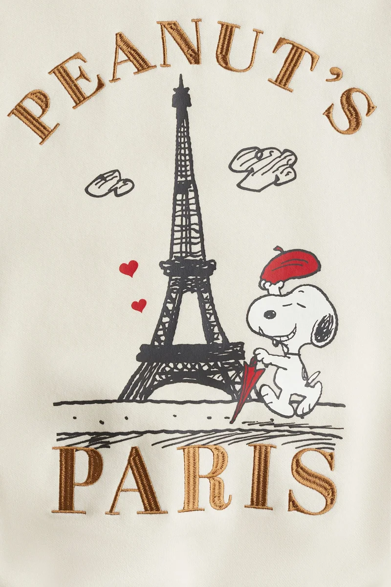 H&M Oversized print-motif sweatshirt