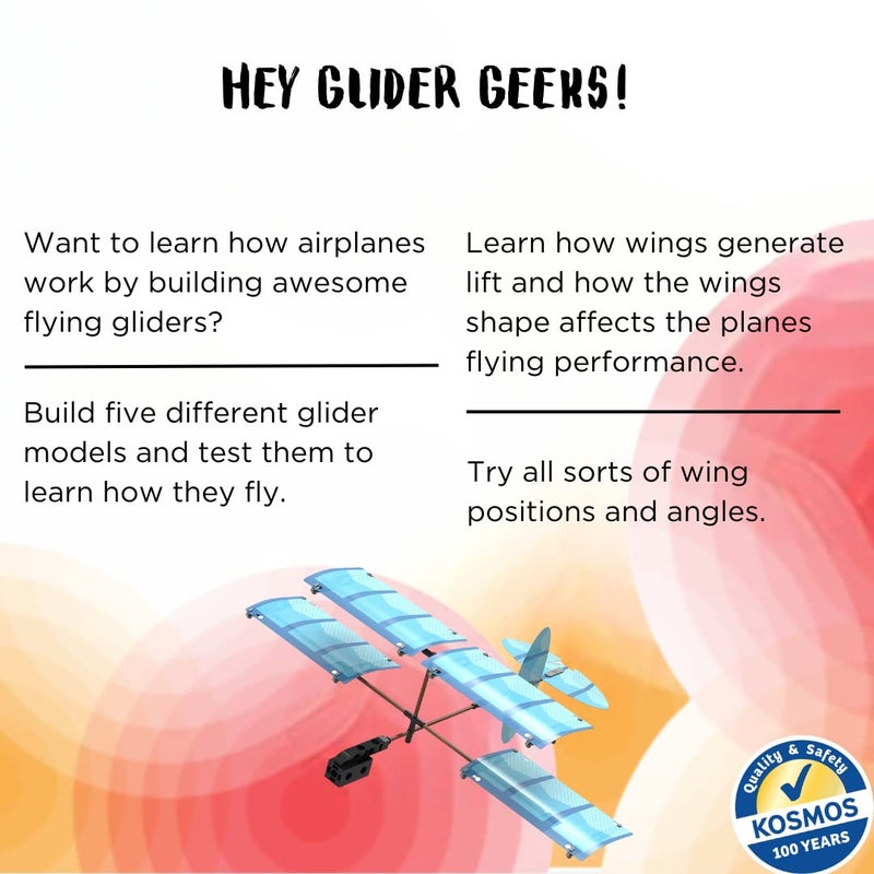 Thames & Kosmos Ultralight Airplanes STEM Experiment Kit | Build 5 Gliders | Learn How Airplanes Work | for Ages 8+ | Design Your Own Glider | Learn Physics and Aerodynamics - Image 3