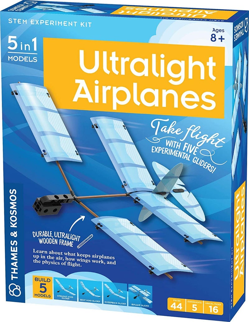 Thames & Kosmos Ultralight Airplanes STEM Experiment Kit | Build 5 Gliders | Learn How Airplanes Work | for Ages 8+ | Design Your Own Glider | Learn Physics and Aerodynamics - Image 1